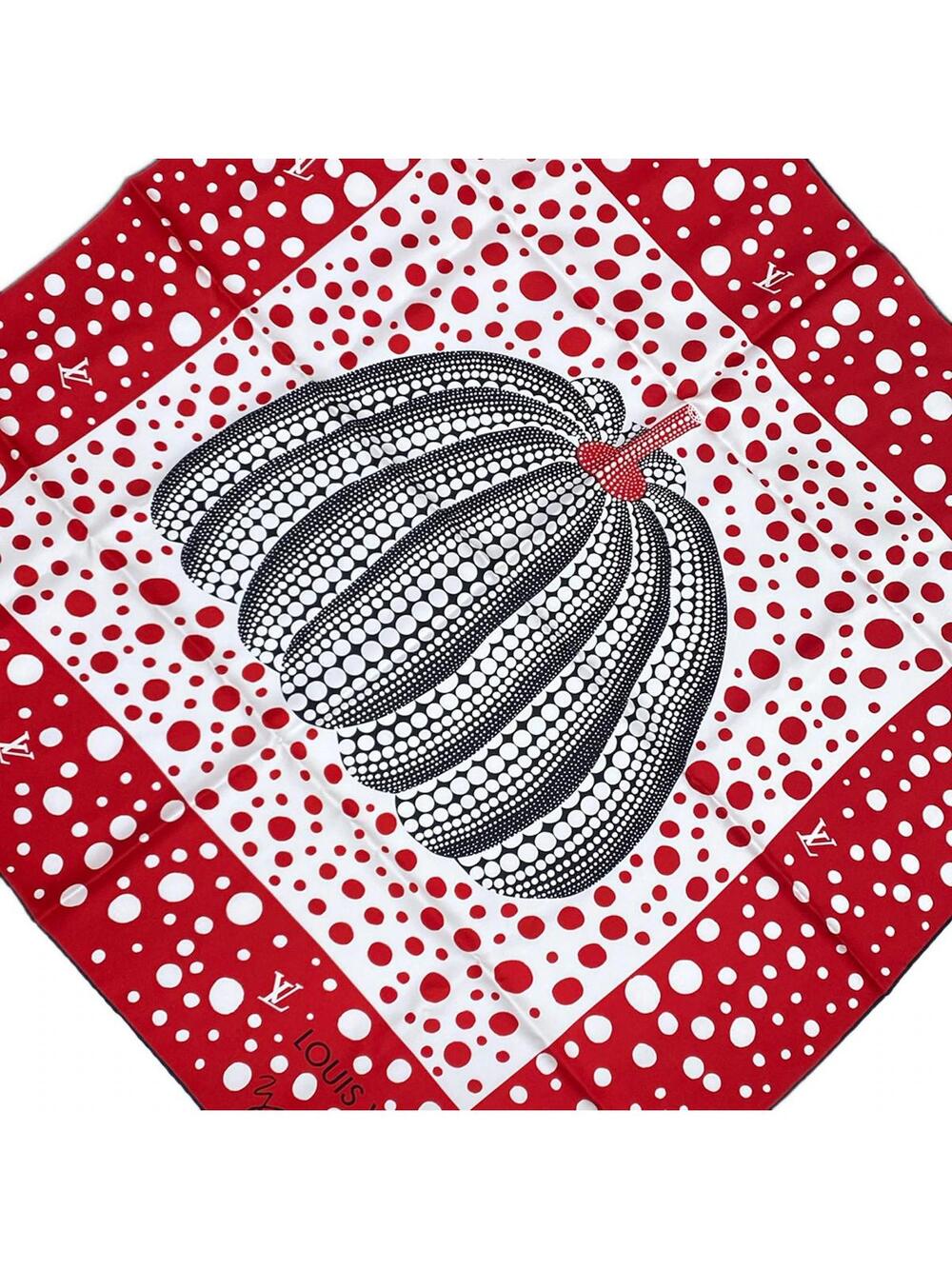 Louis Vuitton Red White Black Scarf #371737L14B